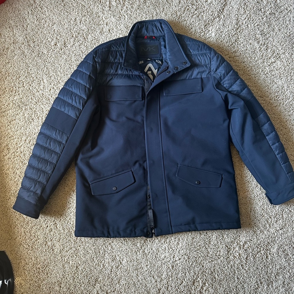Michael Kors Men's Dark Blue Puffer Jacket